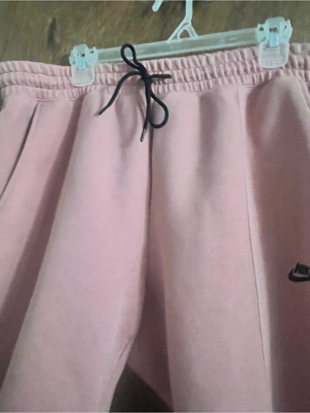 Nike Kids Pink Joggers with Black Drawstring
